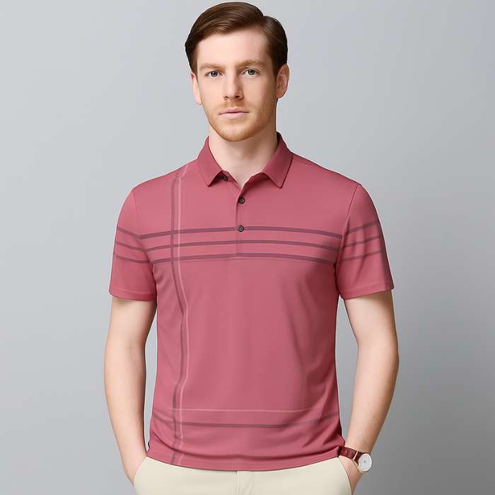 Gestreept Deluxe Premium Poloshirt