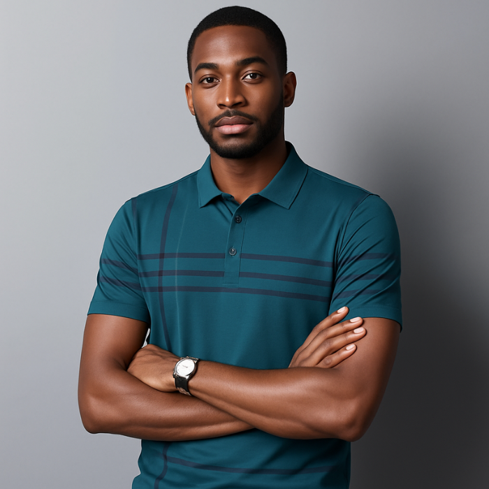 Gestreept Deluxe Premium Poloshirt