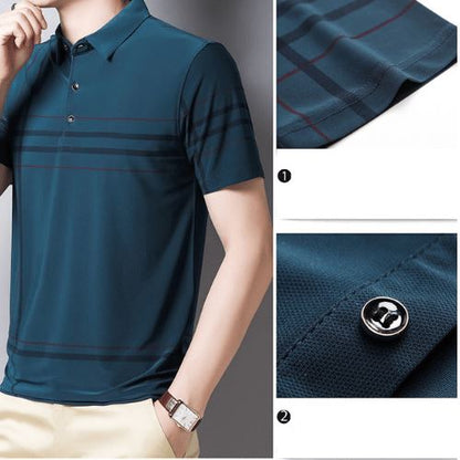 Gestreept Deluxe Premium Poloshirt