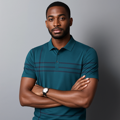 Gestreept Deluxe Premium Poloshirt