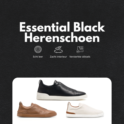 Essential Black Herenschoen